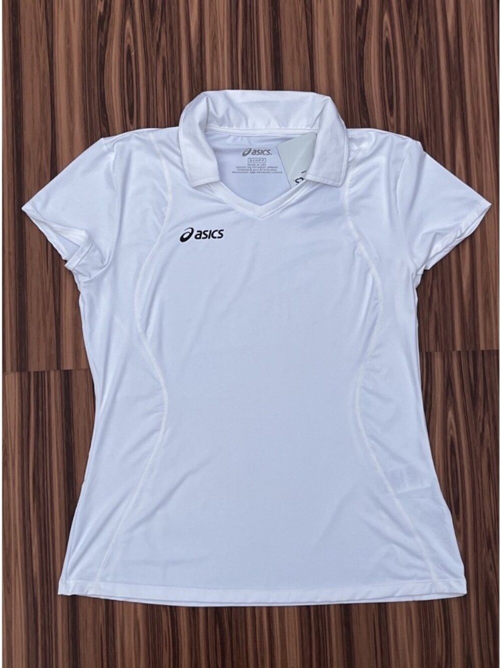 NWT ASICS Attacker Cap Sleeve Top White Small Workout